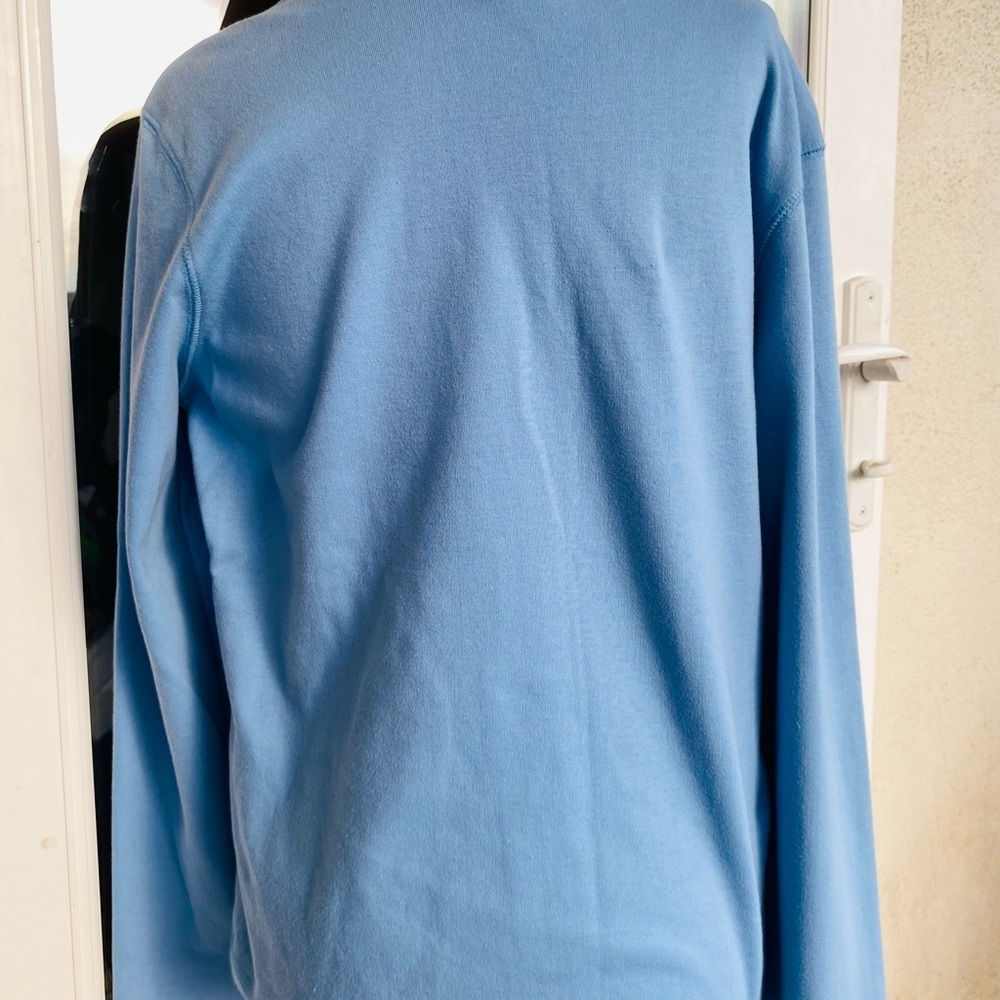 High Sierra Blue Long Sleeve Tee Shirt XL Cotton Casual Basic Top - Picture 5 of 10